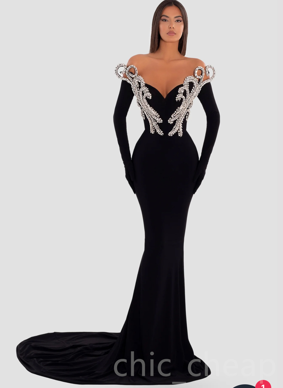 Aso Ebi 2024 Black Mermaid Prom Dresses Rhinestones Satin Stylish Evening Formal Party Second Reception Birthday Gowns Dress For Special Occasions ZJ0