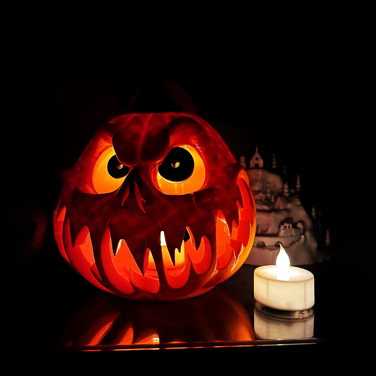 Halloween Skull Pumpkin Shape Decoration Halloween Party Props