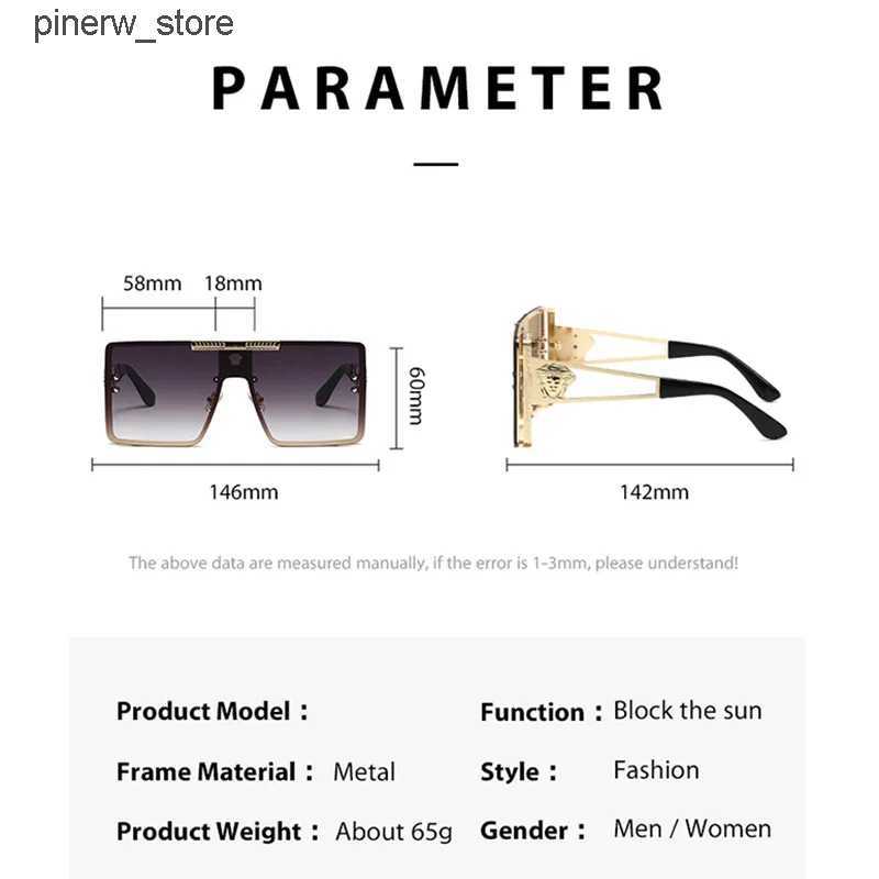 Sunglasses Sunglasses Glasses Frame Spectacle Eyewear Accessories Women Fashion Square Outdoor UV400 AE1378B Cool Street Sunglasses L240910