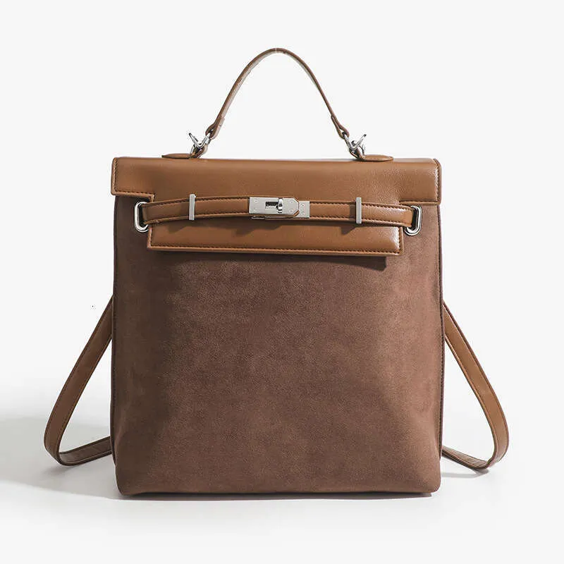 Fashion New Shoulder Bag Retro Panelled High Capacity Back Packs Leisure Versatile Handheld Backpack Winter Suede Bookbag Two Size BXP2410239 PTP5