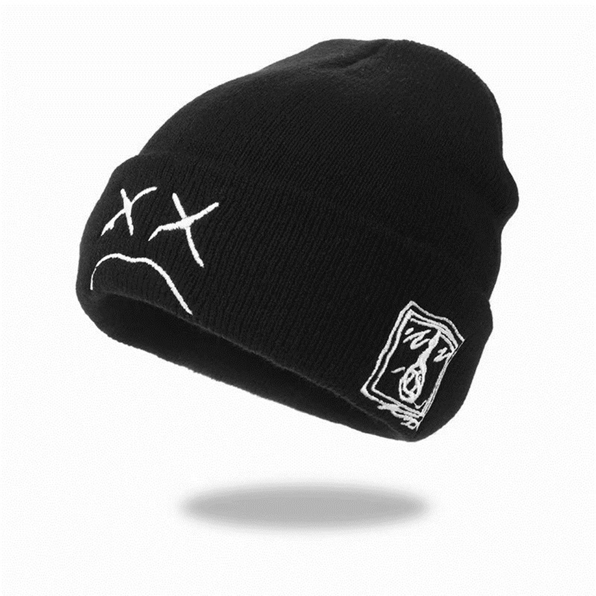 Stylish Emoticon-Embellished Woolen Beanies - Versatile European Style for All Seasons