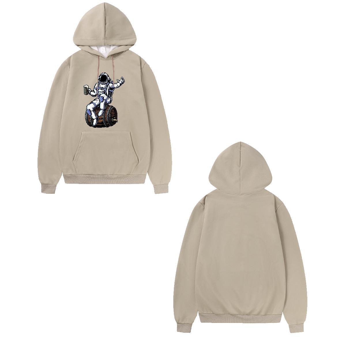 Classic Hoodie for Men Breathable Long Sleeve Soft Hoodie Pullover Cartoon Printing S-3XL Wear Casual Thick Fleece