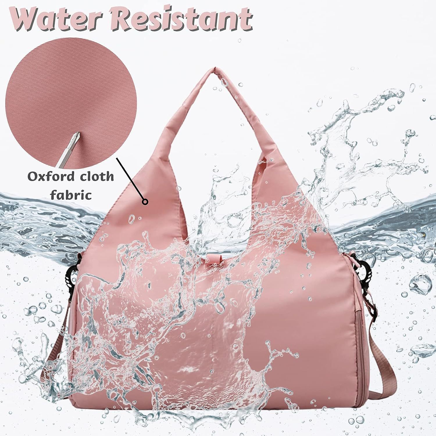 Yoga bag Women's sports fitness bag dry wet separation wear-resistant large capacity storage travel bag