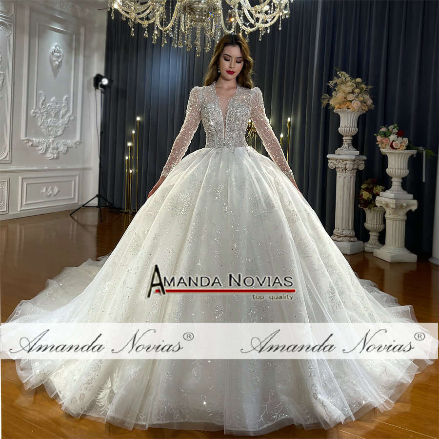 Elegant Beading Bridal Dress Ball Gown