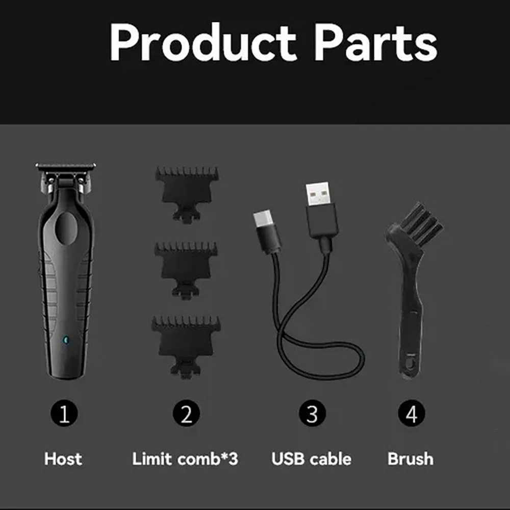 2299 Barber Cordless Trimmer 0mm Zero Gap Carving Edge Cutting Machine Detailed Information Professional Electric Cutting Machine W241017
