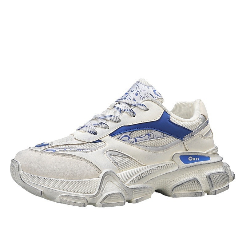 Men's Autumn 2024 Color Wiping Sports Versatile Casual Shoes