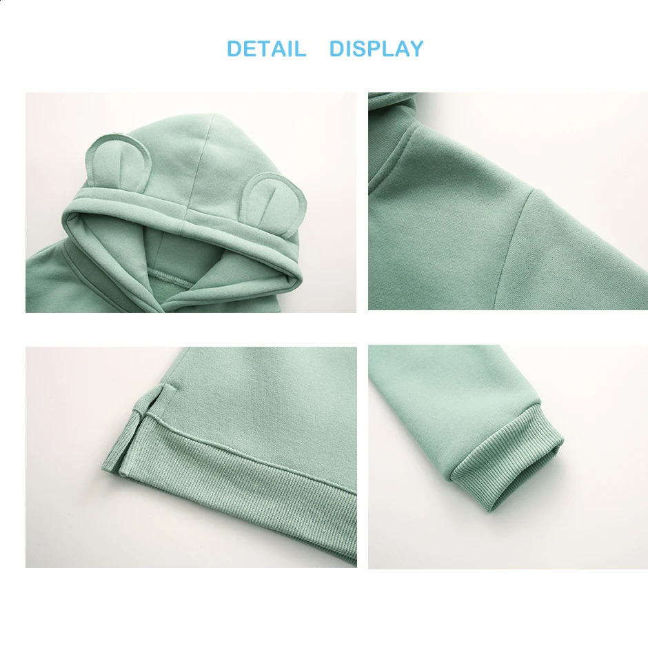 Orangemom Baby Boys Girls Clothes Winter Spring Cute Hoodies Korean kids Hoodie Thicken Fleece Sweatshirt Childrens clothing 241017