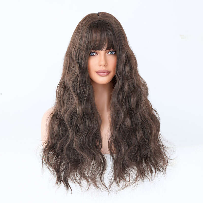 Order Female Wave Long Curled Hair Dark Gold Set Rose Net Ombre Blonde Wig
