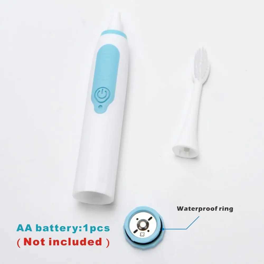 New Arrival Battery type sonic ultrasonic electric toothbrush with soft bristles waterproof teeth whitening and oral hygiene toothbrush G241017