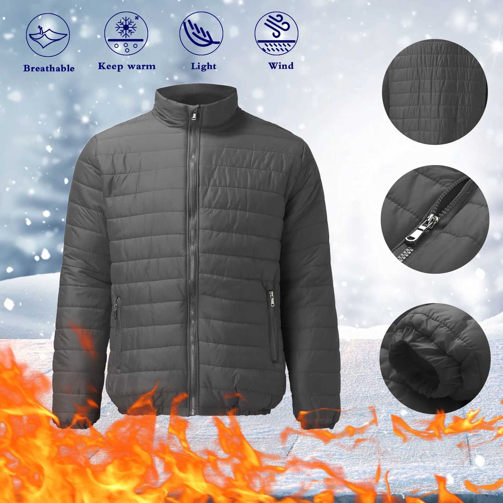 Autumn Winter Size Mens -padded And Pocket Zip Leisure Blouse Top Coat Mens Jackets Men Mens CoatsXJ241017