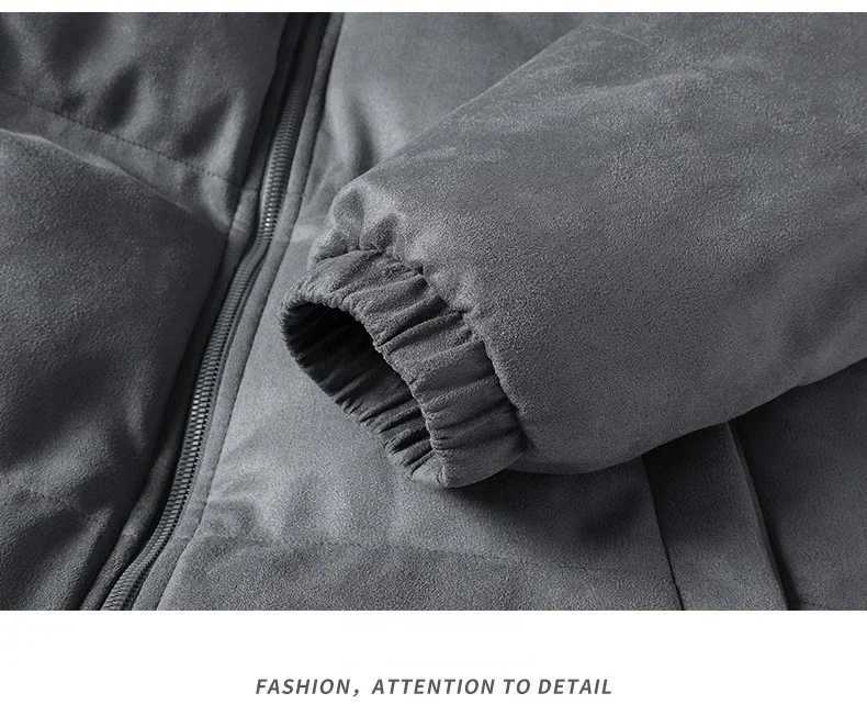 New Deer Gold Velvet Jacket Mens Winter Retro Casual Thick Cotton Warm Coat Suitable for Couples Solid Color Short Anti Cold Parka X241017