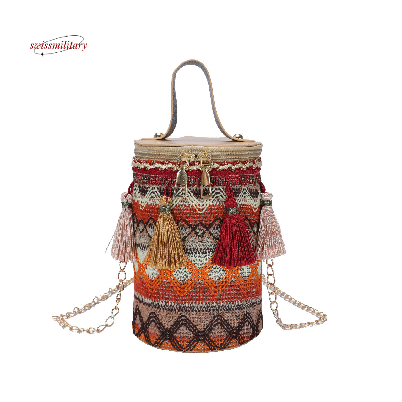 Tassel chain personalized western-style women's ethnic, artistic, national style crossbody bag, spring and summer trendy shoulder bag #14 swissmi