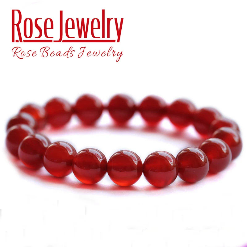 High quality natural red agate bracelet natural stone bracelet 4 6 8 10 12mm DIY jewelry bracelet 241017