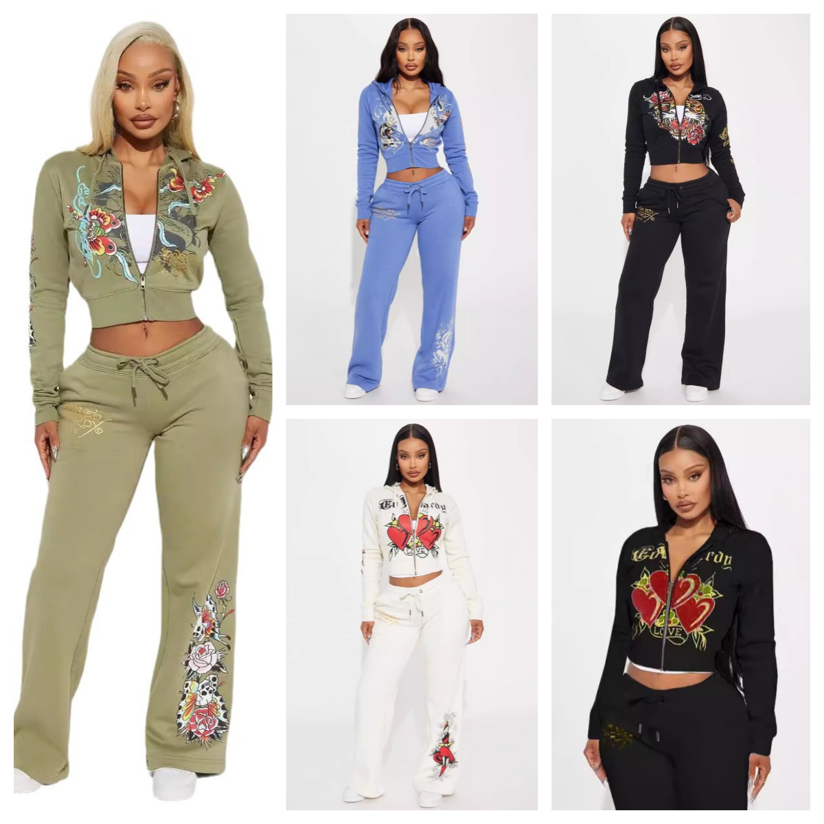 Womens designer suit Y2K Printed Fashion Casual Sports Set New Hoodie Set and Sporty Letter Printed Long Sleeved Zip Suit Two Pieces Set