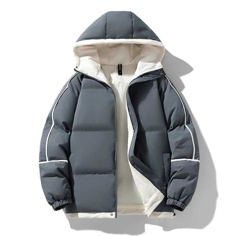 Puffer Jacket Men Thick Warm Winter Jacket Men Solid Parkas Unisex Hooded Coats Outwear Fashion Casual Couple Clothing Top X241017
