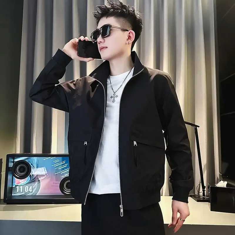 Spring and autumn mens outerwear goods Zip V jacket mens cheap clothing quotation Cold fashion High quality Joker Luxury Designer Harajuku M241017