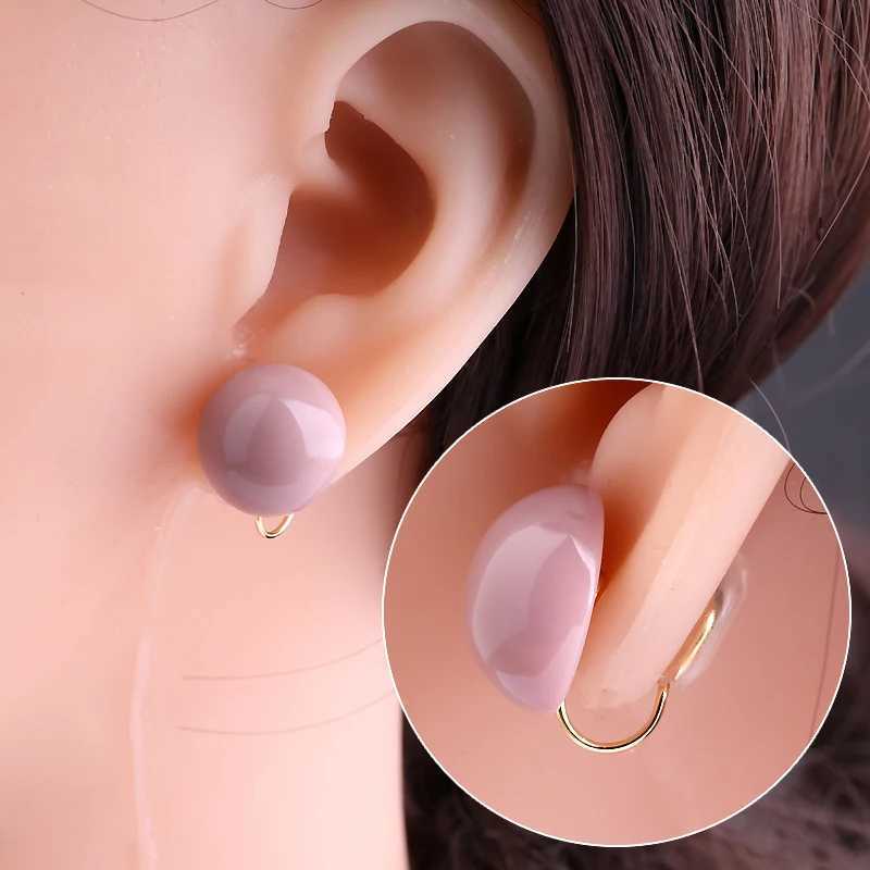 Mosquito coil board ear clip accessories unpainted Lnvisibility 5mm disc clip internal thread no hole ear clip replacement ear clip converter W241017
