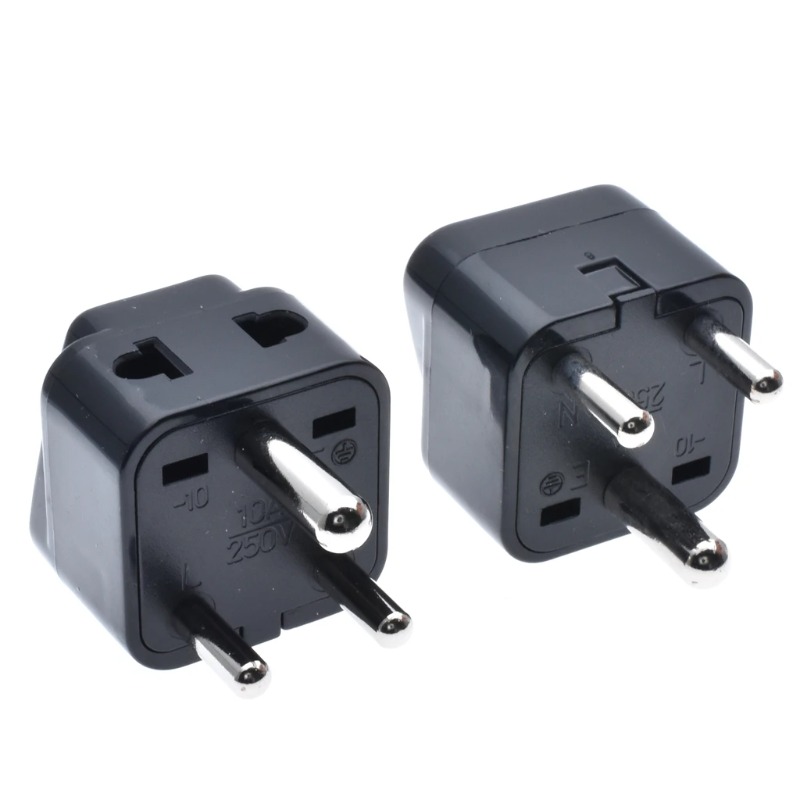 Universal 2 in 1 India Travel Adapter CE Copper India Pakistan South Africa power connector japan au eu us uk to india adapter plug Type D