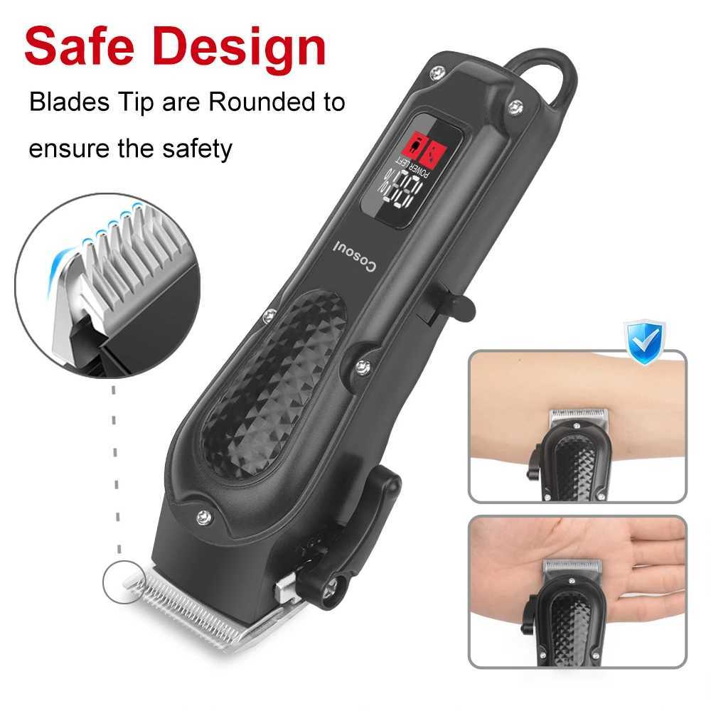 Cosoul hair clipper compact hair trimmer electric beard trimmer LED display screen hair length adjustable large capacity battery W241017