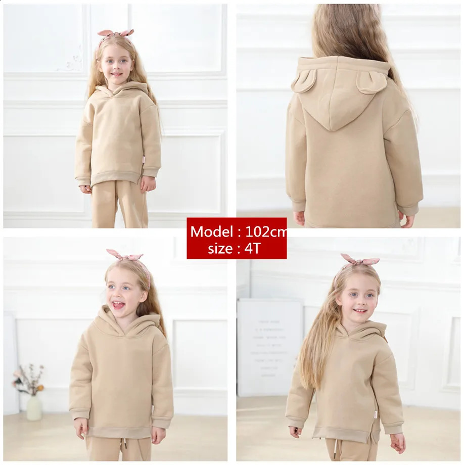 Orangemom Baby Boys Girls Clothes Winter Spring Cute Hoodies Korean kids Hoodie Thicken Fleece Sweatshirt Childrens clothing 241017