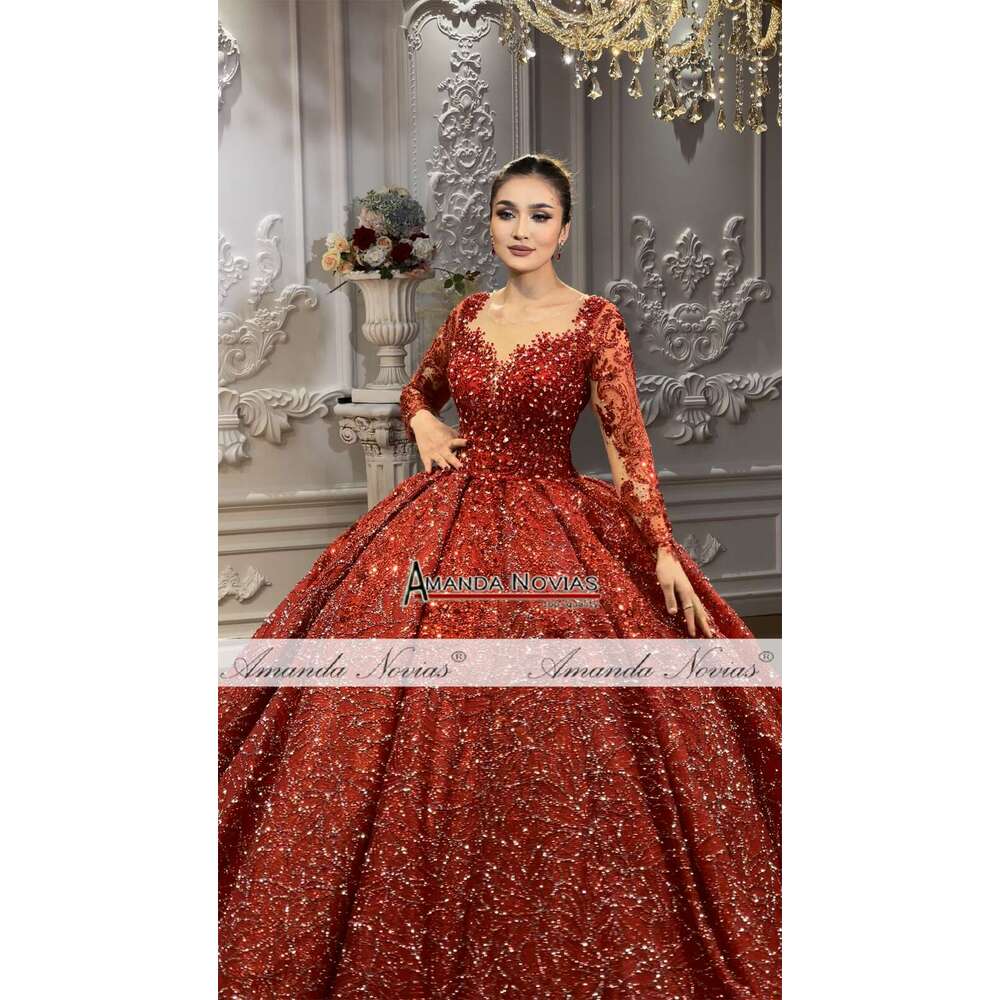 Sparkg Ball Gown Wedding Dresses Red