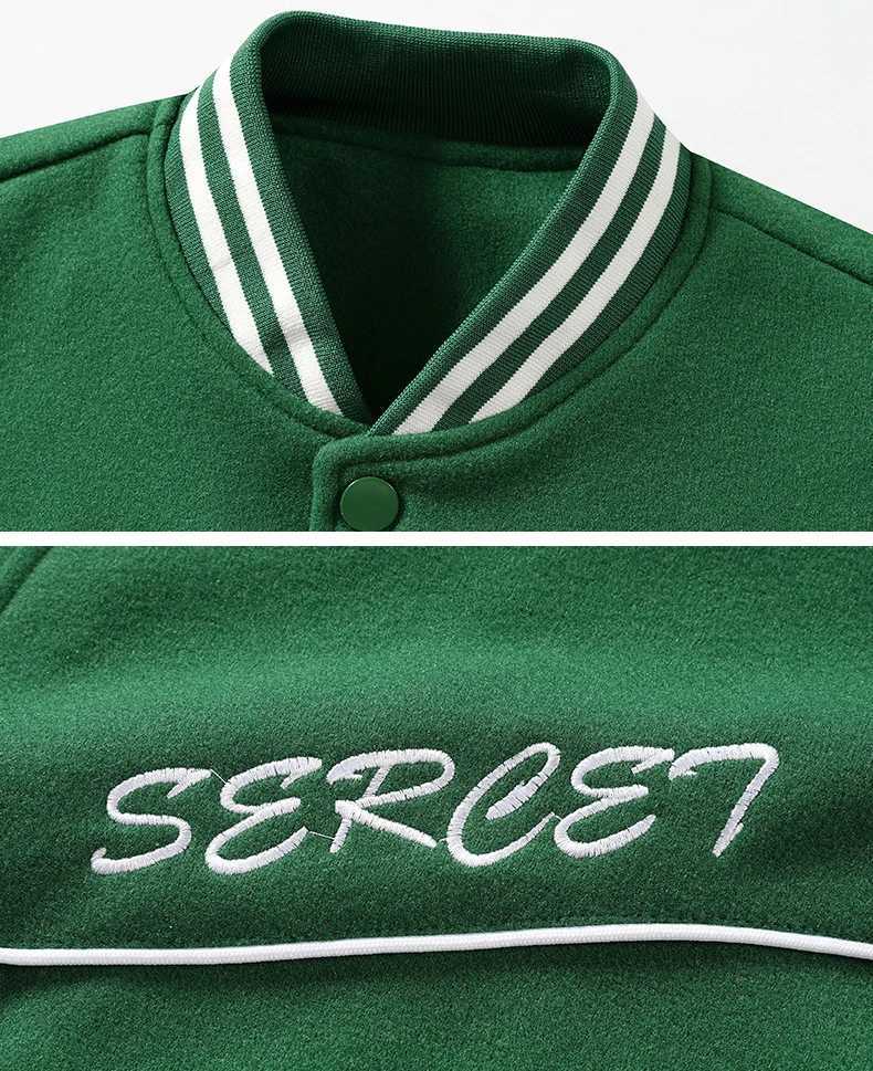 High Street Spring Autumn Baseball Jacket Mens Letter Reflecting Harajuku College Bomber Jacket Mens Super Large S-4XL Tank Top Mens M241017