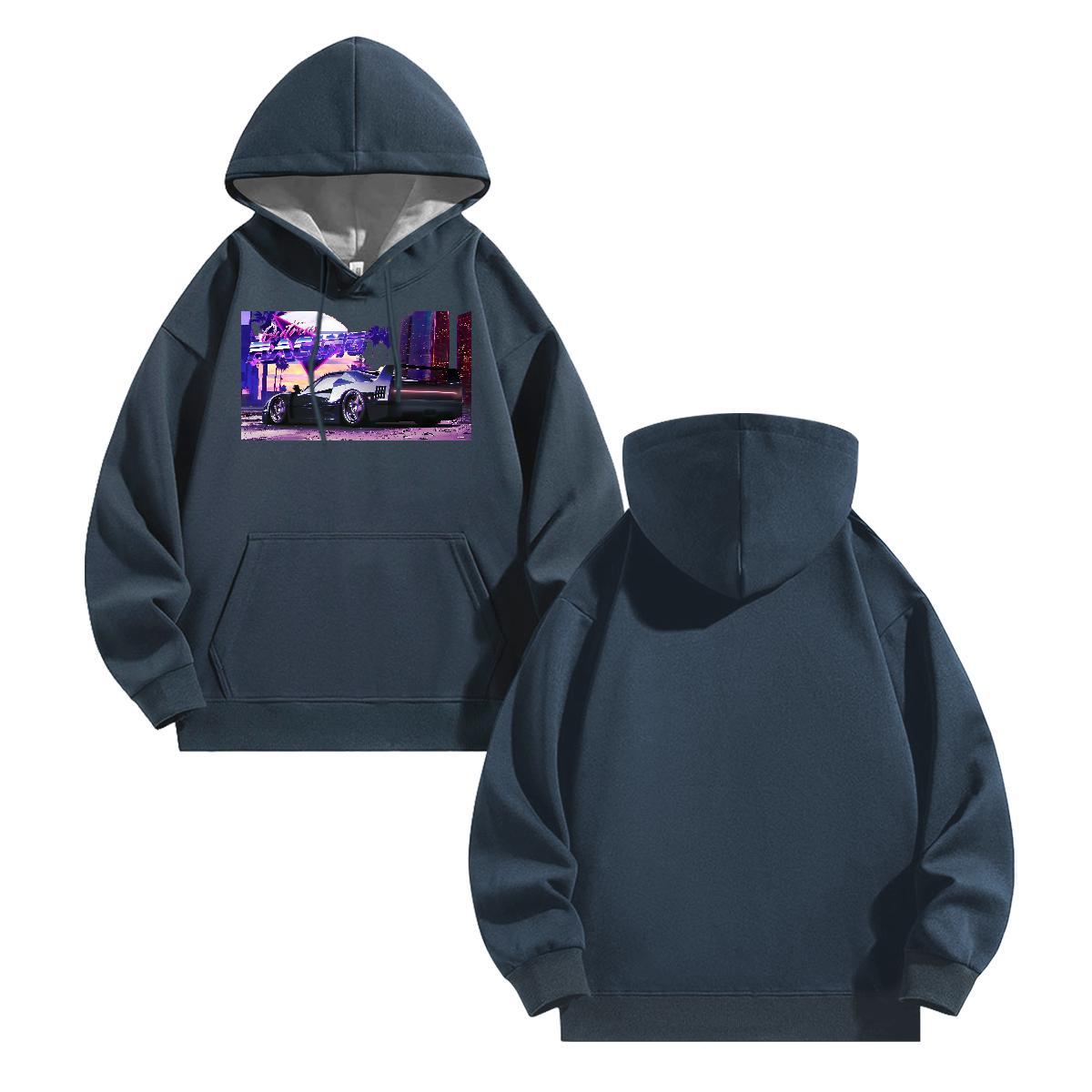 Classic Mens Hoodie Sweatshirt Street Brand Men's Hooded Sweatshirt Breathable Custom Printing Top Hoody 350g Cotton