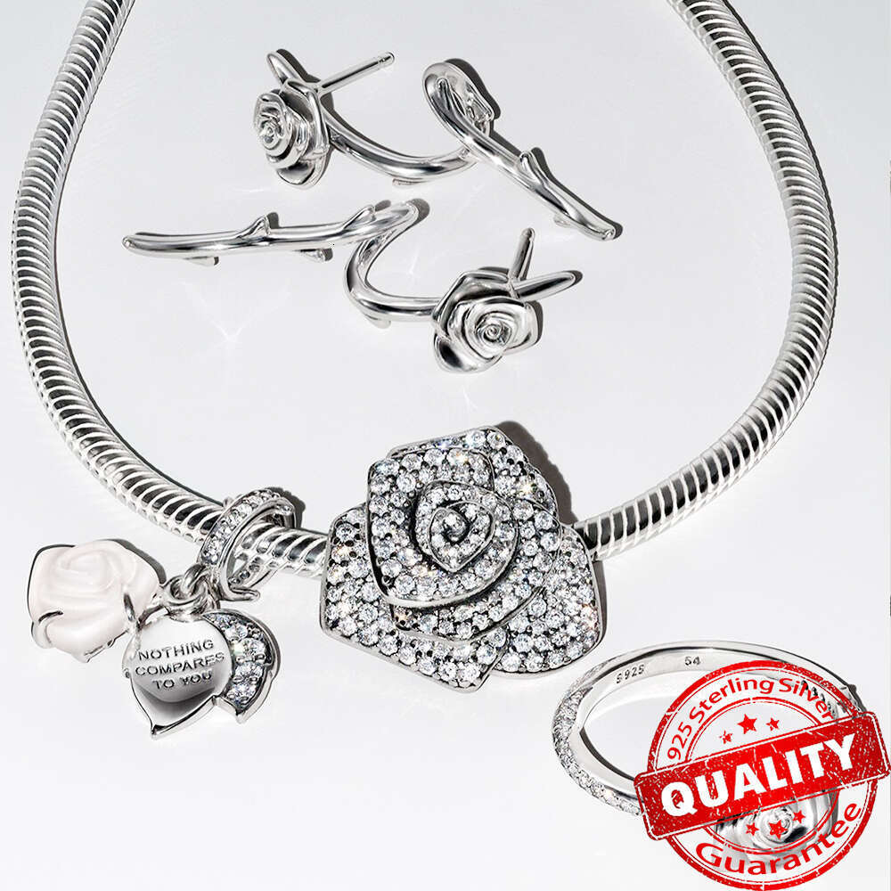 2024 New Sparking Black Row Eternity Ring 925 Sterling Silver Freshwater Cultured Pearls Finger Open Rings for Women Jewelry Gift