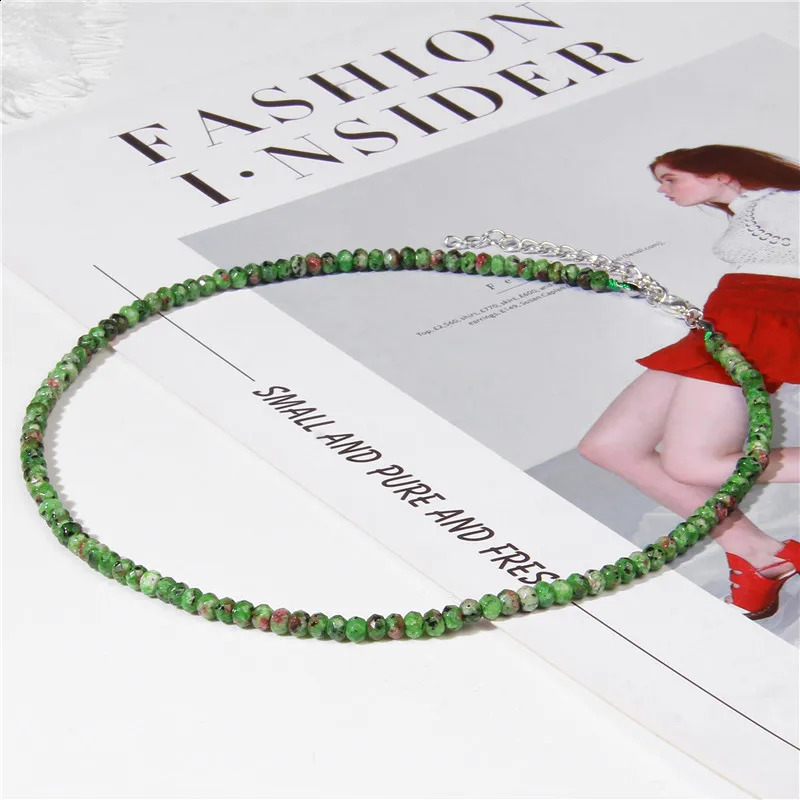 Bohemian Natural Protein Stone Amethyst Garnet Lemon Bead Necklace for Womens Treatment Irregular Crystal Chip Stone Necklace 241017