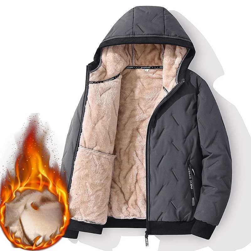 Fleece Coat Padded Jacket with Hat Lightweight Padded Jackets Fleeced Clothing Winter Jackets Warm Thickened Pulsh CoatXJ241017