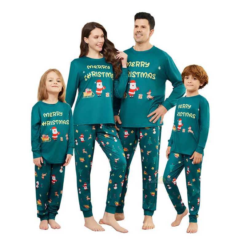 Christmas Family Matching Set 2024 New Mom Dad/Child Christmas Pajama Clothing Baby Pants Casual Pajamas Family Appearance Pajamas W241015
