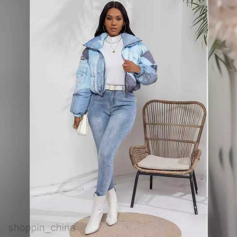 Women Jackets Coats Women's Fashion Women's Jacket Denim Printed Cotton Jacket