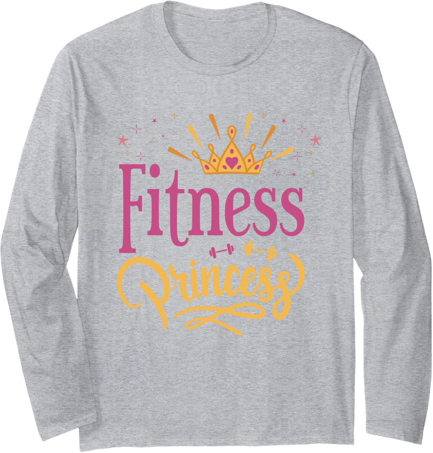 Long Sleeve Shirts for Men sweatshirt Cute Fitness Princess Girl's With Crown Workout Bodybuilding Long Sleeve Streetwear Casual tops clothes
