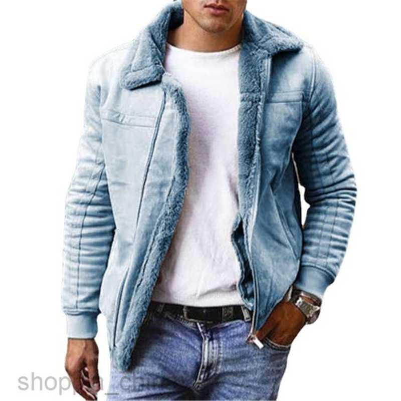 Men's Jackets Coats Men's large suede plain composite leather jacket