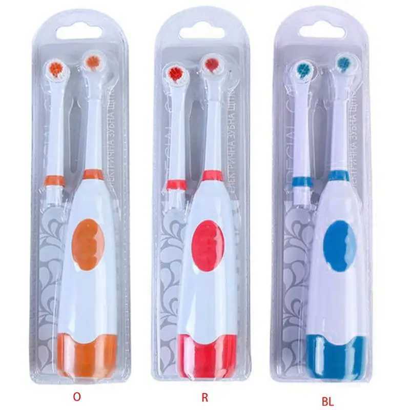 New Arrival Vibration electric toothbrush head pack battery powered automatic non charging waterproof oral hygiene brush G241017
