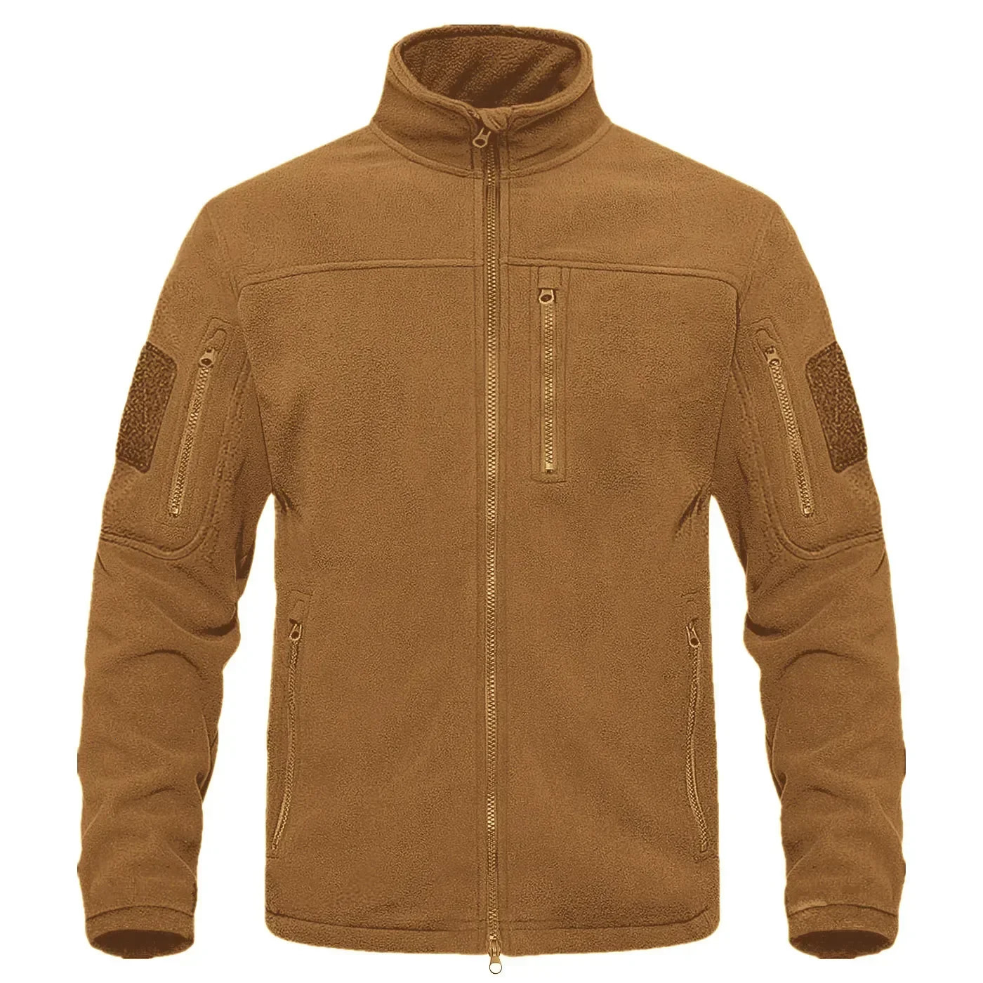 2024 Full Zippper Warm Fleece Tactical Jackets Mens Winter Thermal Turtleneck Jacket Outdoor Work Coats Pockets Safari 241017