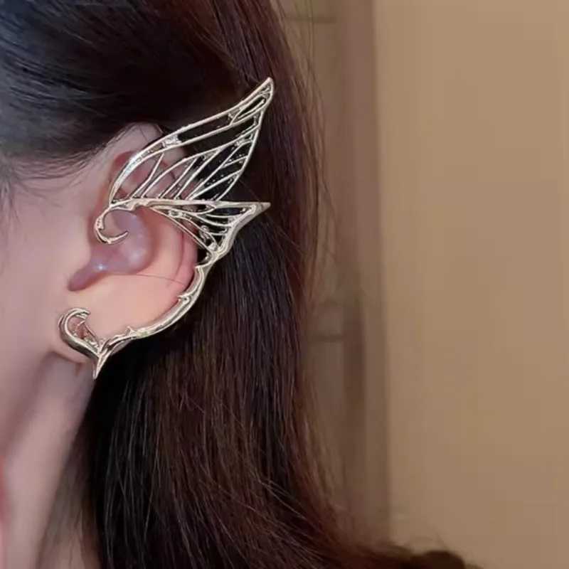 Halloween hollow butterfly earrings retro punk womens earrings girls retro alloy elf earrings pendant elegant jewelry accessories W241017