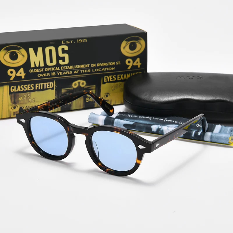 Johnny Depp Retro Round Polarized Sunglasses Women Fashion Rivets Decoration Shades UV400 Men Punk Sun Glasses 241016