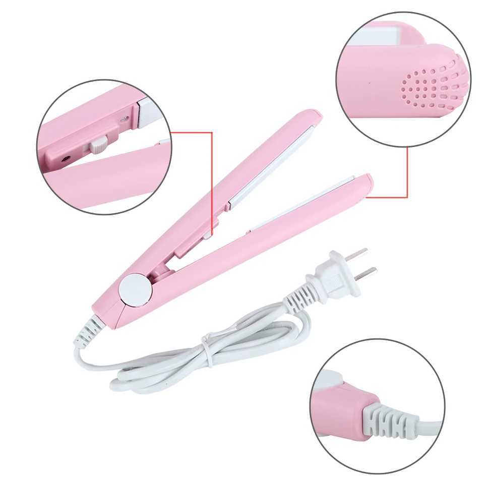 2 in 1 Tourmaline Ceramic Hair Straightening Irons Hair Straightener Curler Ceramic Flat Iron Tourmaline Plate Heating StylingXJ241016