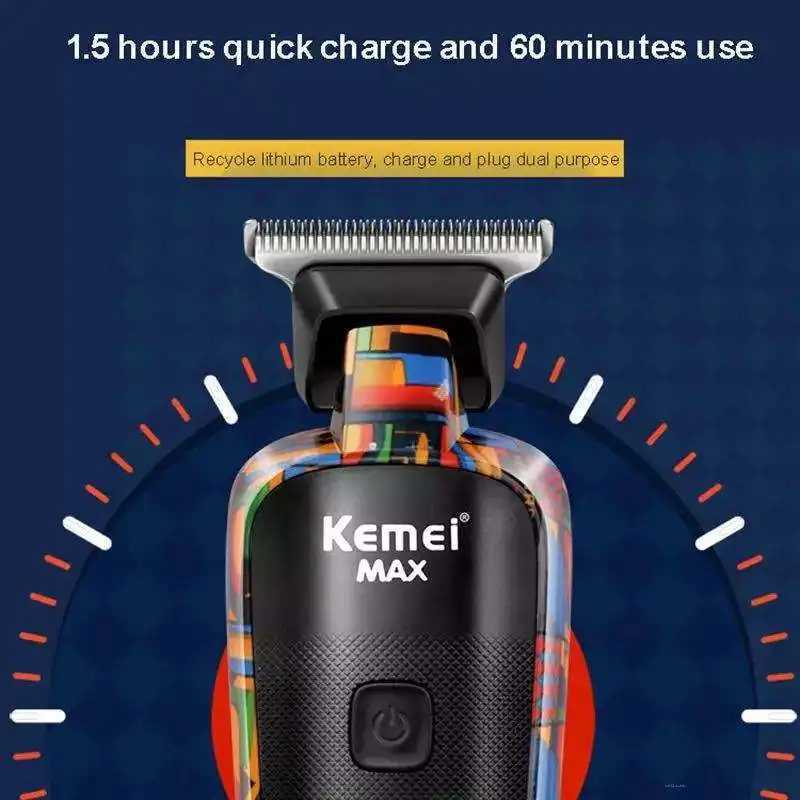 Kemei MAX5090 Electric Professional Mens Beard Clipper Facial Clipper W241017