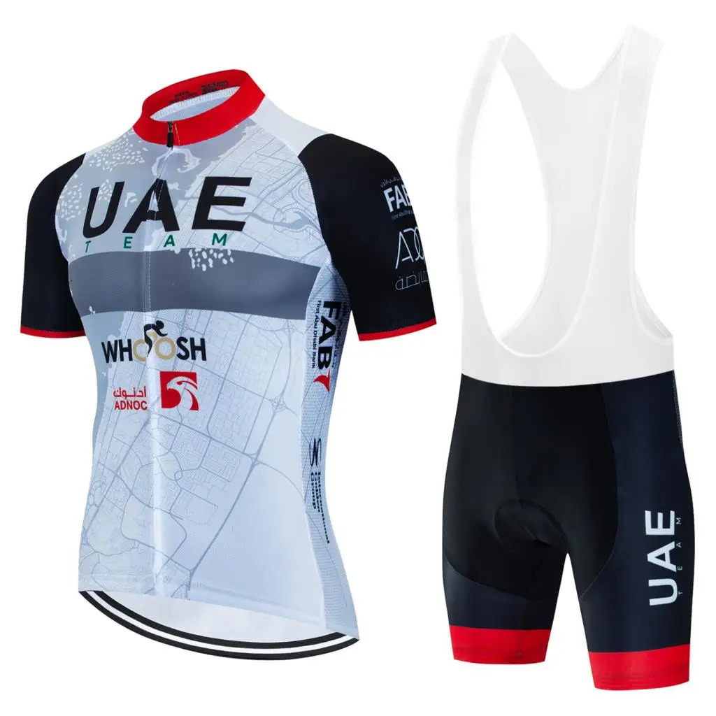 UAE Summer Bicycle Shirt Set Breathable Clothing MTB Hoodies Racing Sportswear 241007