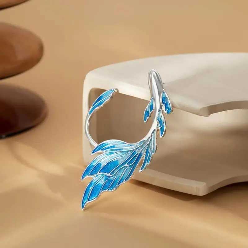 Genshin Impact Earrings Sangonomiya Kokomi cosplay unisex fashion custom fish blue ear clip party jewelry W241017