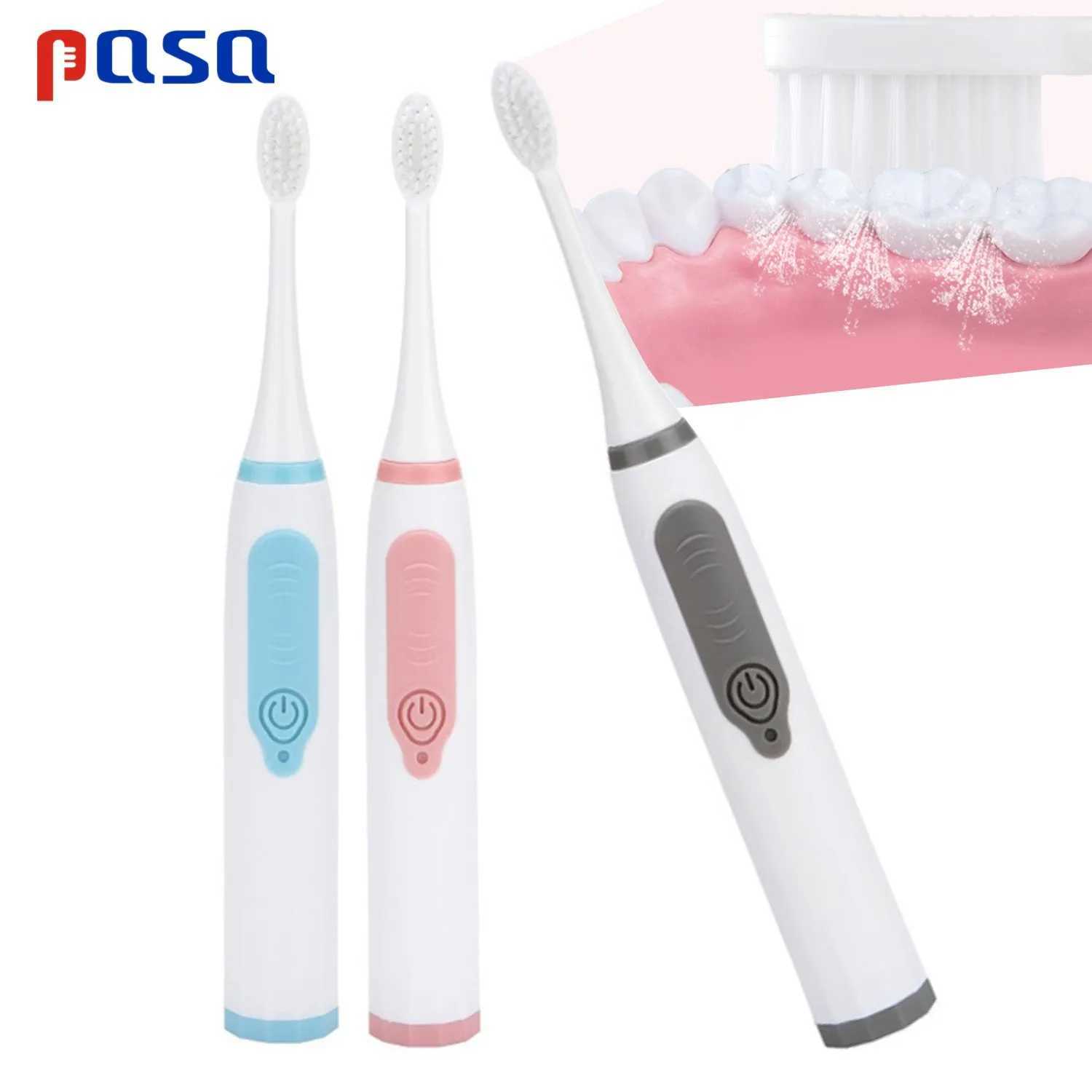 New Arrival Battery type sonic ultrasonic electric toothbrush with soft bristles waterproof teeth whitening and oral hygiene toothbrush G241017