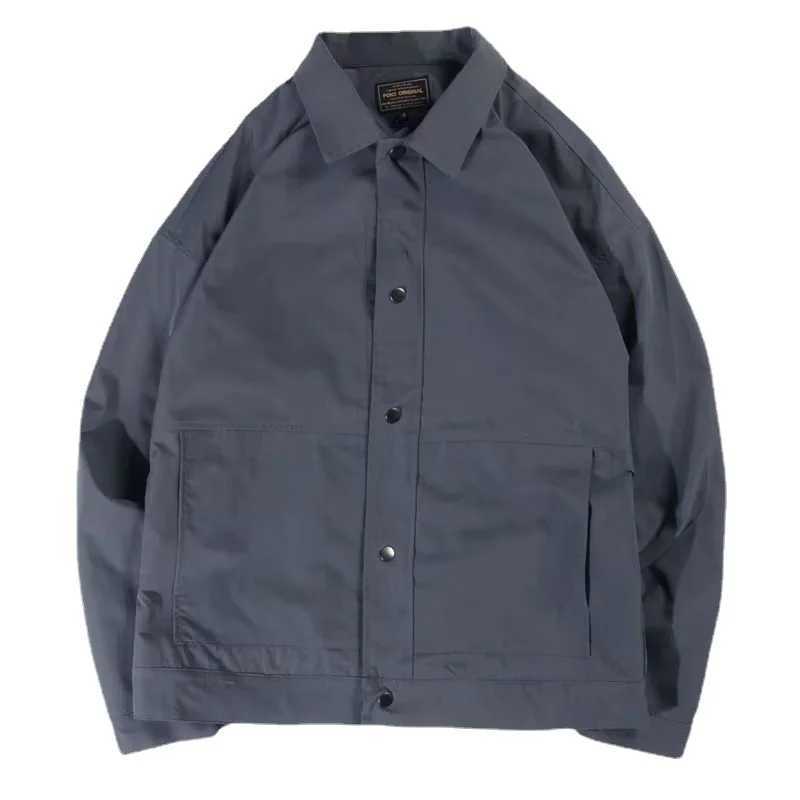 Spring and summer new mens collar jacket fashionable metal decoration mens jacket M241017