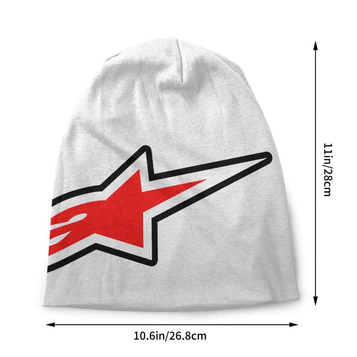 Motocross Enduro Cross Hat Knitted Hat Mens Fashion Neutral Warm Winter Skull Hat W241017