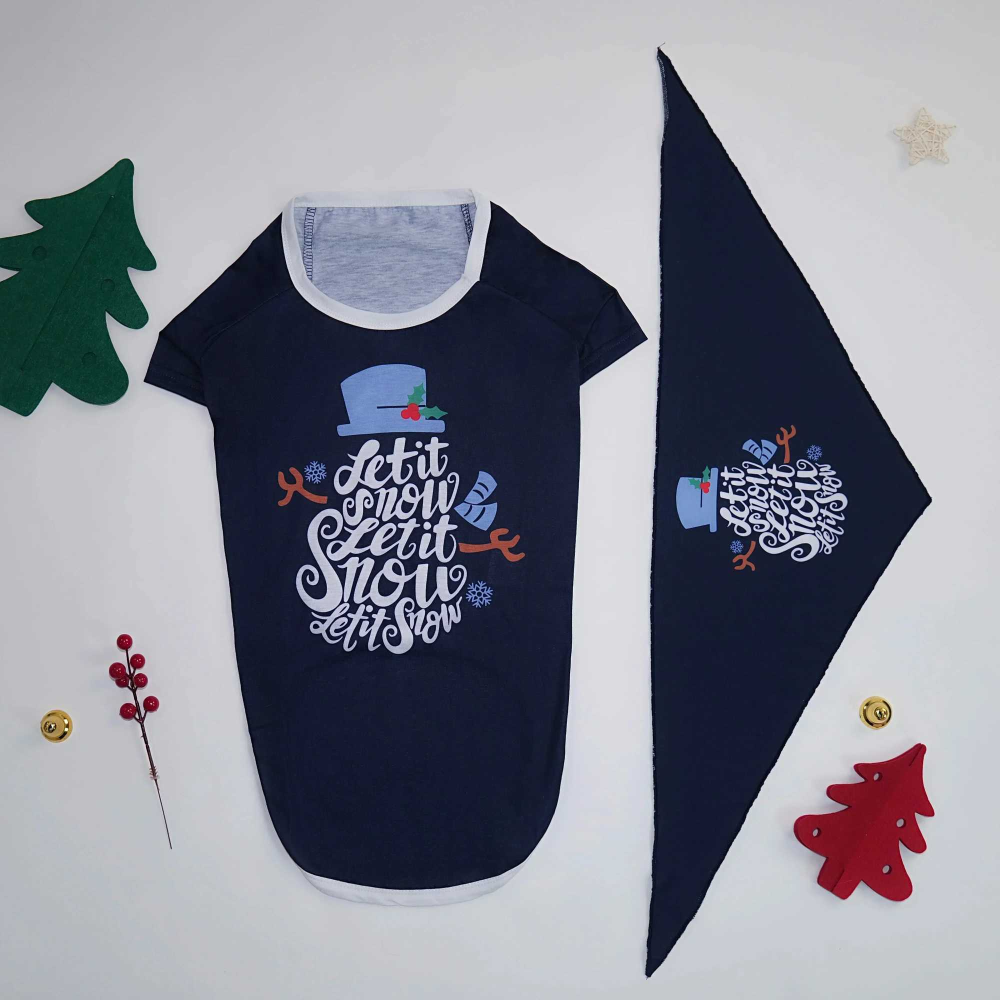 Letter Print Christmas Family Pajamas Set Mother Father Kids Matching Outfits Cute and Soft 2-piece Set Baby Dog Romper Pjs Christmas Appearance W2410