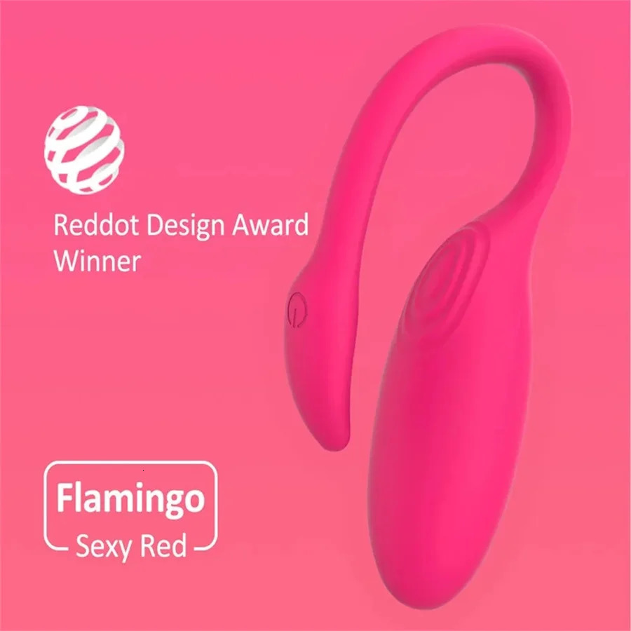 Flamingo application Bluetooth vibrating egg Clitoris stimulator GSpot massager ball magic sports vibrator female sex toy 241009