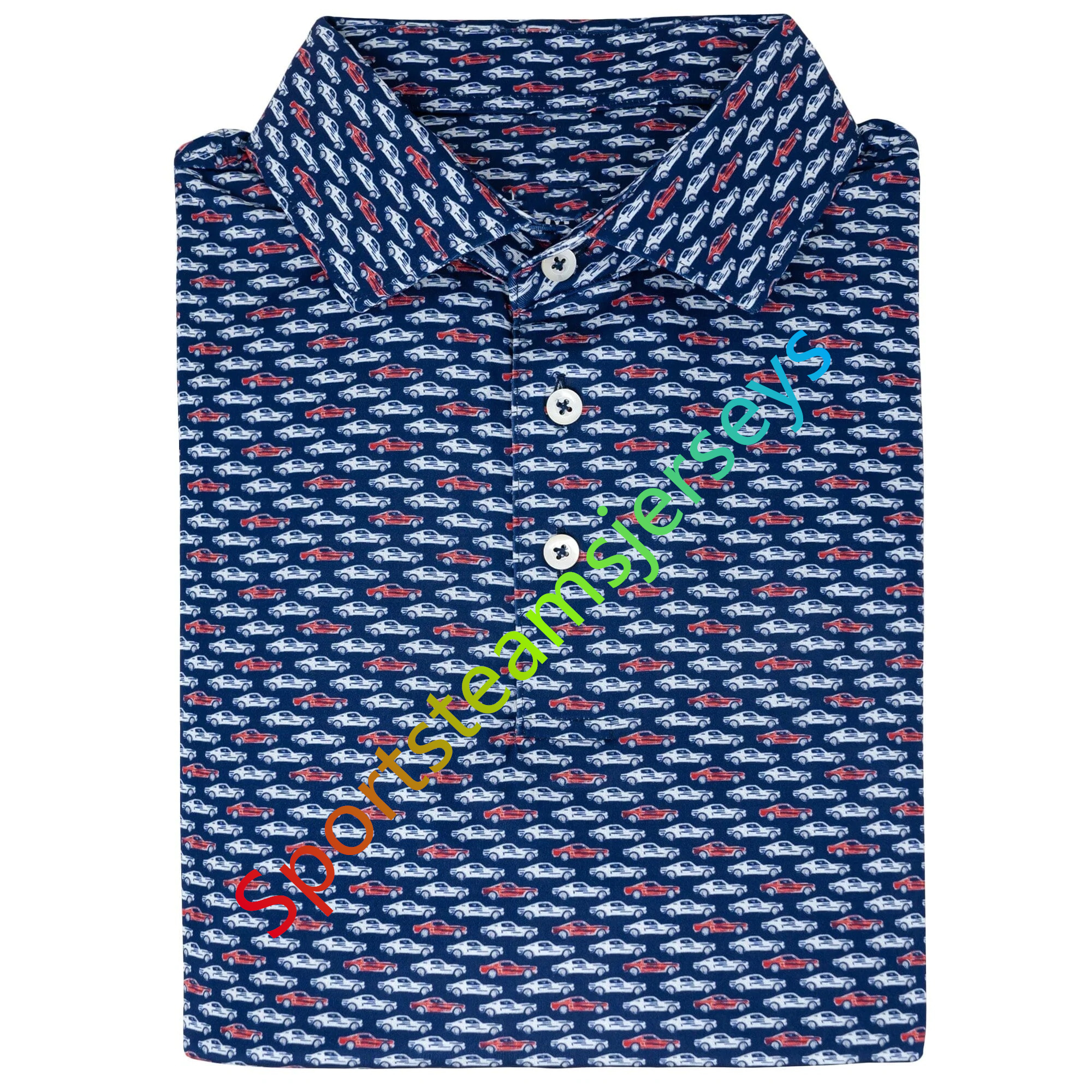 Classic Men's Vintage Design Performance Polo with Short Sleeves