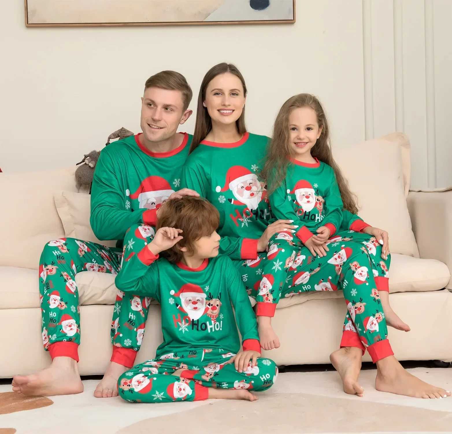 Family Christmas Pajama Set 2025 Red Deer Mama Children Adult Baby Christmas Family Matching Set Christmas Pajama Family Clothing W241015