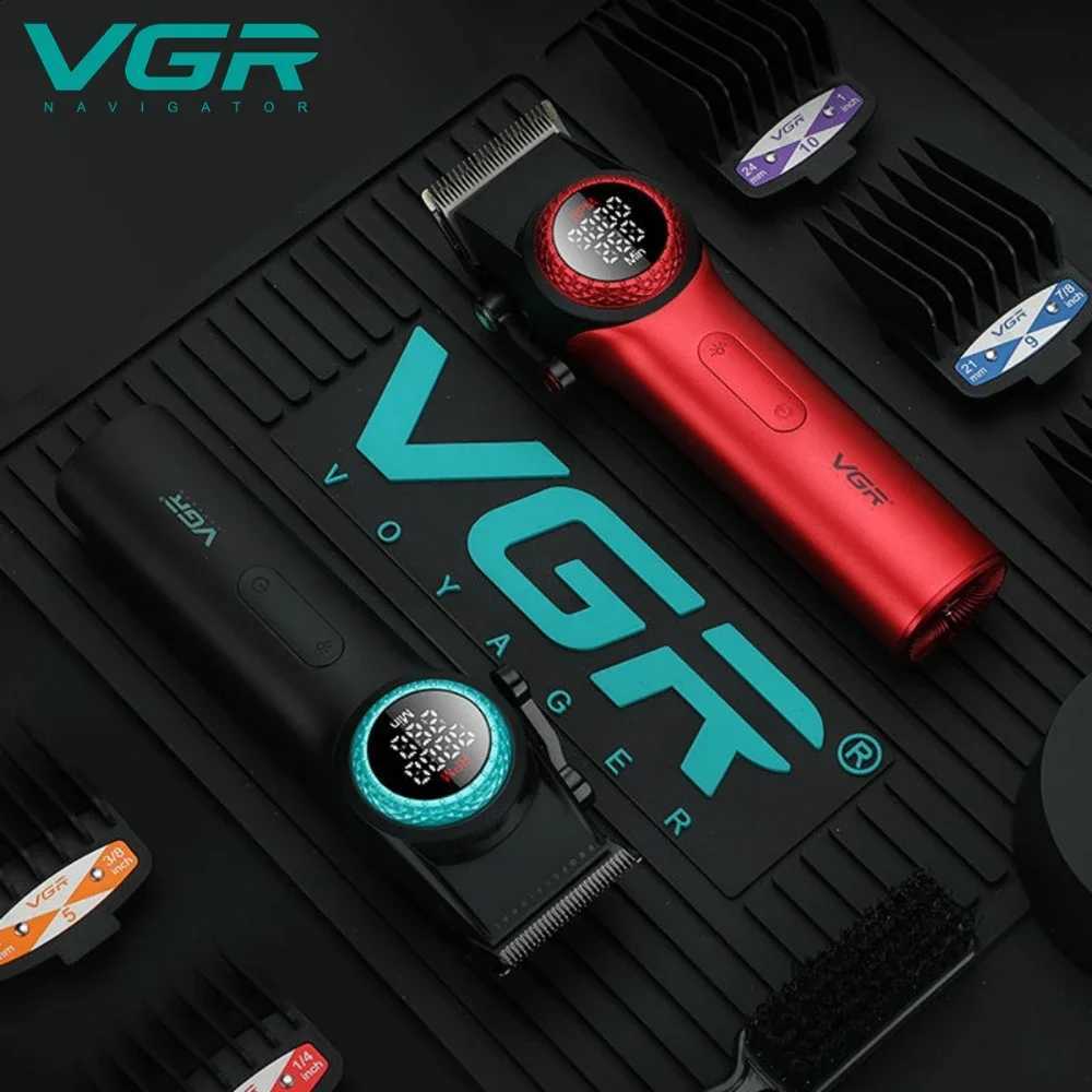 VGR Hair Clipper Professional Hair Clipper Rechargeable Hair Clipper 9000 RPM DLC Mens Blade Clipper V-001 W241017